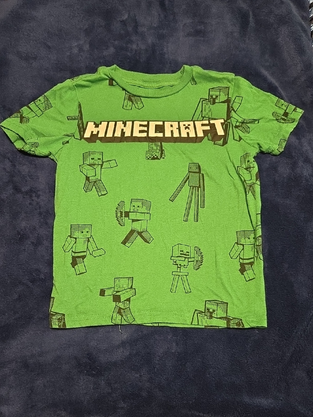Kids' Green Minecraft Graphic Tee